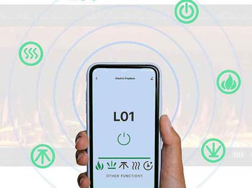 Electric wall fireplace Smart Wall 36